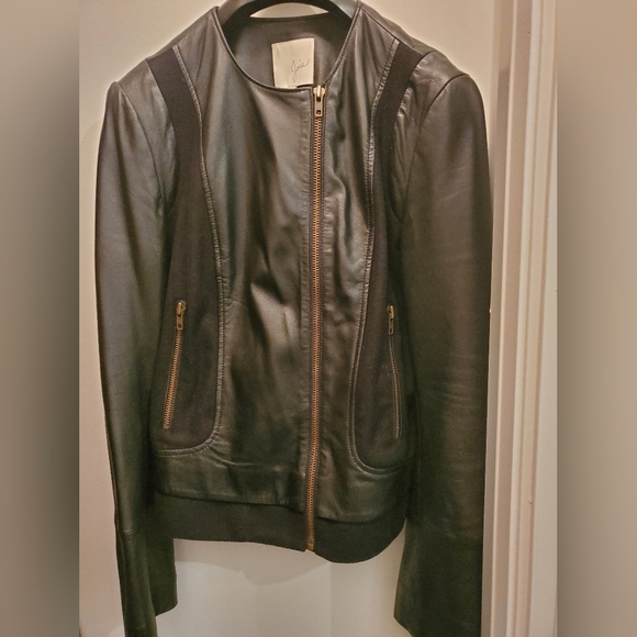 Joie Leather Jacket (Size M) - Picture 4 of 7